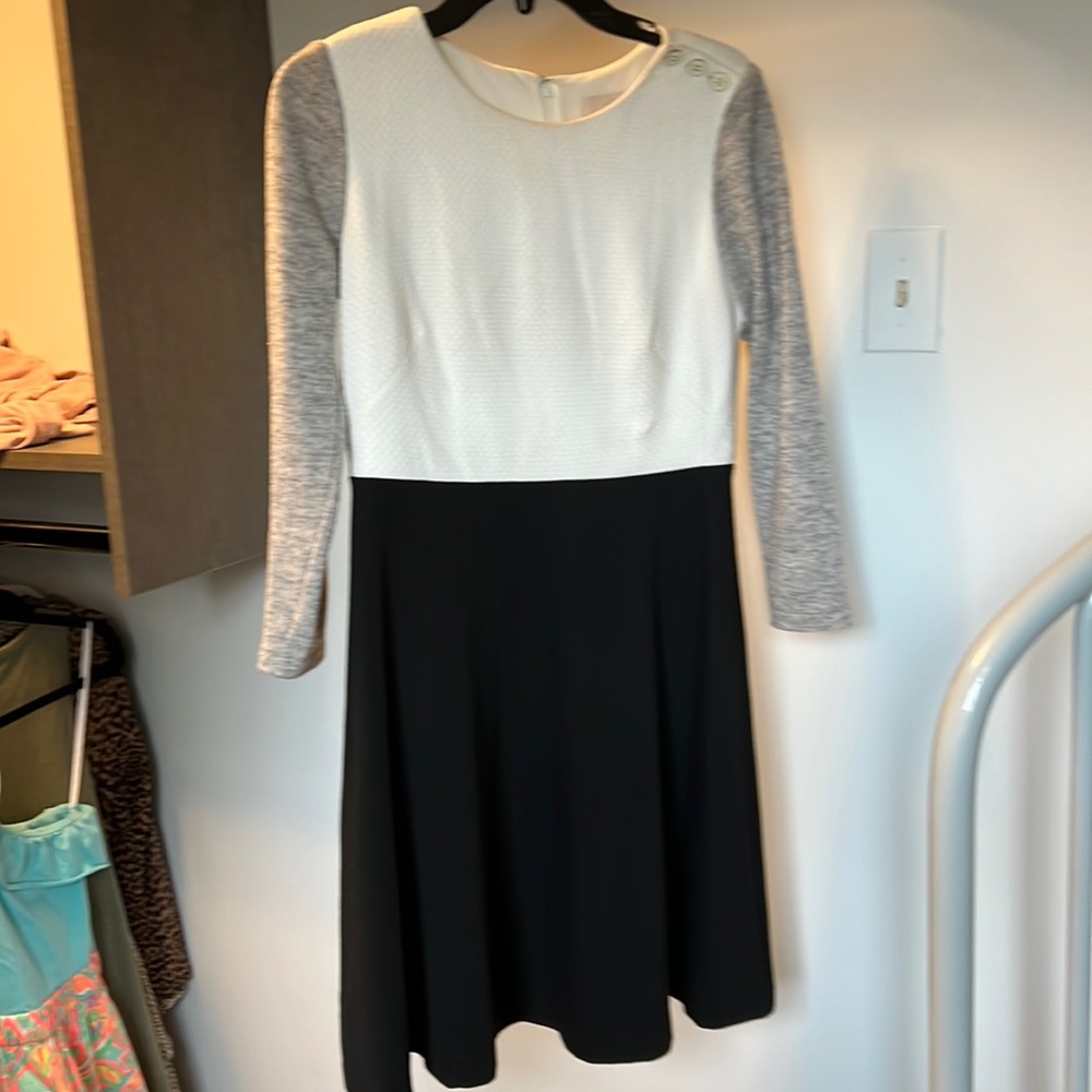 Loft Color clock sweater dress